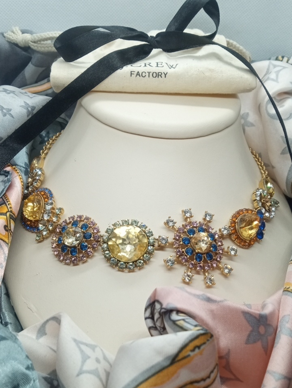 J.CREW FACTORY CRYSTAL BURST NECKLACE